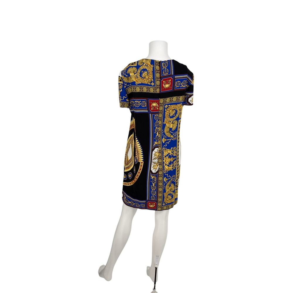 Authentic Versace Baroque Graphic Print Shift Dress IT 46 - Picture 6 of 8